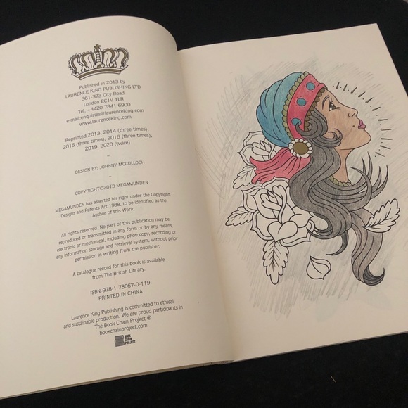 🚨TATTOO COLORING BOOK - Picture 2 of 5